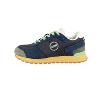 Colmar Travis Type Sneaker Low Top Homme Chaussures De Sport En Cuir Bleu Foncé