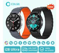 COLMI i28 Ultra AI Smartwatch AMOLED affichage, AI Da-GPT intégré, prière musulmane, montre d'appel Bluetooth, montre intelligente pour hommes femmes Argent