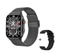 Colmi-Montre Connectée C81 Pour Les Hommes Et Les Femmes,Étanche Conforme À La Norme Ip68,Amoled,Compatible Avec Aod,2.0 Modes Sportifs,Pk Ultra Série 8,100 - Type Black Metal Strap
