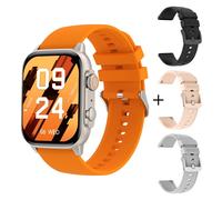 Colmi-Montre Connectée C81 Pour Les Hommes Et Les Femmes,Étanche Conforme À La Norme Ip68,Amoled,Compatible Avec Aod,2.0 Modes Sportifs,Pk Ultra Série 8,100 - Type Orange With 3 Strap