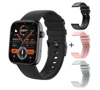 Colmi-Montre Connectée P71 Pour Les Hommes Et Les Femmes,Étanche Conforme À La Norme Ip68,Avec Appels Vocaux Et Assistant Vocal - Type Black With 3 Strap