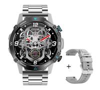Colmi-Montre Intelligente M42 Pour Hommes Et Femmes,Écran Amoled 1.43,100 Modes Sportifs,Appel Vocal,Qualité Militaire,Résistance - Type Silver Steel Strap