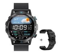 Colmi-Montre Intelligente M42 Pour Hommes Et Femmes,Écran Amoled 1.43,100 Modes Sportifs,Appel Vocal,Qualité Militaire,Résistance - Type Black Metal Strap