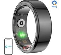 Colmi R02 Smart Ring, surveille la fréquence cardiaque, le sommeil & l'oxygène dans le sang, podomètre, IP68 - couleur : noir - taille : 10