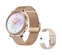 Colmi V65 Smartwatch Femmes 1.32 Pouces Amoled Bleutooth Appel Montre Intelligente Cadran Montres Traqueur De Fréquence Cardiaque Pour Android Ios -Or