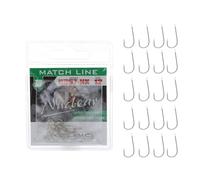 Colmic - Hameçons de pêche Nuclear en Acier Carbone N957NX, Finition Nickel - Flatted, Round, Microbarb - Précision et Maintien Optimal - Lot de 20 pièces (12)