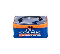 Colmic - PVC Rig Board Box étanche - Sac porte Rig en EVA avec couvercle transparent, poignée anti-choc - Compatible Rig Board 15 cm et 30 cm, Bleu et orange, RIG BOARD 150, Sac rigide imperméable