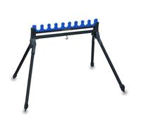 Colmic Support Kits 4 Pieds - 9 Loges Easy 60x43-47 cm Support Canne à Pêche Porte-canne Neuf Réglable Bateau
