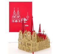 Cologne Cards Cathédrale de Cologne - Cartes pop-up 3D originales - Souvenirs de Cologne, article de fantaisie, bon de voyage, voyage et chèque-cadeau