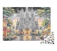 Cologne Cathedral 1000 Pièces Jigsaw Puzzles for AdultsFloral Town Fun, Challenging & Brainteasing Adults Jigsaw Puzzle Uncover The Puzzle Recycled Carton Educational Game Fun Activity for H