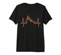 Cologne Skyline Heartbeat Cologne Cathédrale Carnaval Köln T-Shirt Haut de Gamme