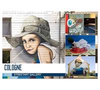 COLOGNE STREETART GALLERY (Wall Calendar 2026 DIN A4 landscape), CALVENDO 12 Month Wall Calendar: Cologne - The Street Art art scene can no longer be overlooked in the city with its fascinating murals
