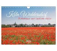 Cologne Widdersdorf - Rêves de fleurs et idylles rurales (calendrier mural 2026 DIN A4 paysage) - Calendrier mensuel CALVENDO