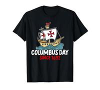 Colomb Day Since 1492 Christophe Colomb Navigator T-Shirt Graphique avec Valeur