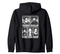 Colomb Magellan De Gama Cook Hudson Explorers Sweat à Capuche