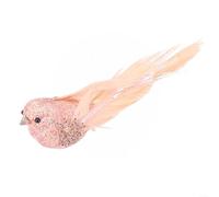 Colombe artificielle en mousse avec pince en fer pour ajouter une touche décorative à la maison, un mariage et des scènes éducatives (rose)