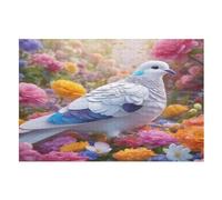 Colombe Blanche Puzzles en Bois Adultes Et Adolescents 1000 Pieces EnfFourmis Puzzle Décoration Mur Moderne Art Jouets Cadeau IntéressFourmis (75×50cm)