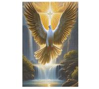 Colombe de la Paix Puzzle en Bois 1000 Pièces pour Adultes Et Enfants, Puzzles Impossible, Jeu De Patience Coloré, À Partir De 12 Ans 78×53cm