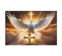 Colombe de la Paix Puzzle en Bois EnfFourmi 1000 Pièces - Jeu Educatif Motricité Fine Et Concentration - Puzzles pour Adultes (75×50cm)