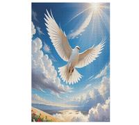 Colombe de la Paix Puzzles De 1000 Pièces, Puzzle pour Adultes en Bois, Jeu D'adresse Toute La Famille, （78×53cm）