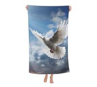 Colombe De La Paix Serviettes De Sauna Séchage Rapide Drap De Bain Douce Drap De Plage pour Douche Natation Voyage Hôtel 80X130Cm