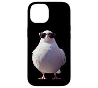 Colombe en Blanc Pigeon de la Ville Ramier Blanc Colombes Coque pour iPhone 14