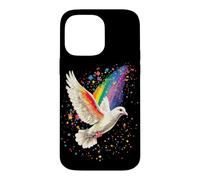 Colombe en Blanc Pigeon de la Ville Ramier Blanc Colombes Coque pour iPhone 14 Pro Max