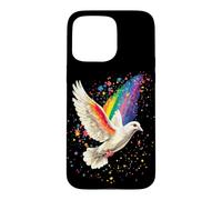 Colombe en Blanc Pigeon de la Ville Ramier Blanc Colombes Coque pour iPhone 15 Pro Max