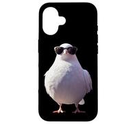 Colombe en Blanc Pigeon de la Ville Ramier Blanc Colombes Coque pour iPhone 16