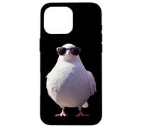 Colombe en Blanc Pigeon de la Ville Ramier Blanc Colombes Coque pour iPhone 16 Pro Max