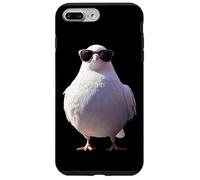 Colombe en Blanc Pigeon de la Ville Ramier Blanc Colombes Coque pour iPhone 7 Plus/8 Plus