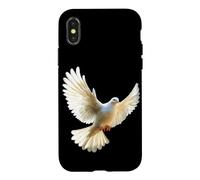 Colombe en Blanc Pigeon de la Ville Ramier Blanc Colombes Coque pour iPhone X/XS