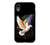 Colombe en Blanc Pigeon de la Ville Ramier Blanc Colombes Coque pour iPhone XR