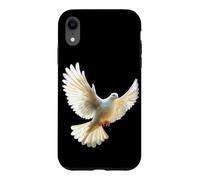 Colombe en Blanc Pigeon de la Ville Ramier Blanc Colombes Coque pour iPhone XR