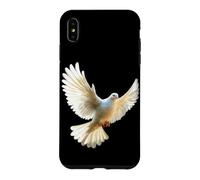 Colombe en Blanc Pigeon de la Ville Ramier Blanc Colombes Coque pour iPhone XS Max
