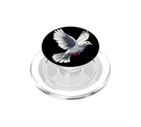 Colombe en Blanc Pigeon de la Ville Ramier Blanc Colombes PopSockets PopGrip pour MagSafe