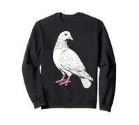 Colombe en Blanc Pigeon de la Ville Ramier Blanc Colombes Sweatshirt