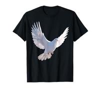 Colombe en Blanc Pigeon de la Ville Ramier Blanc Colombes T-Shirt