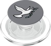 Colombe et Branche d'olivier Symbole de la Paix et de l'esprit sacré PopSockets PopGrip pour MagSafe