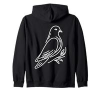 Colombe Linéaire Ornithologue Sweat à Capuche