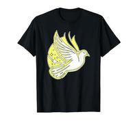 Colombe Oiseau Paix T-Shirt Graphique avec Valeur, Homme, Noir, M