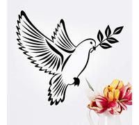 Colombe Olive Branch Stickers muraux Oiseaux Autocollant Fenêtre Art Arbre Oiseaux Décalcomanie Cuisine Chambre Papier Peint Décalques Verre Amovible Murs Volants Salon Vinyle Chambre d'enfant Bâton