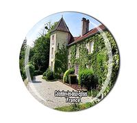 Colombey-les-Deux-Eglises France Aimant de réfrigérateur 3D en cristal souvenir souvenir de touriste
