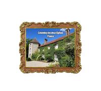 Colombey-les-Deux-Eglises France Aimant de Réfrigérateur 3D Souvenir Voyage Décoration Réfrigérateur Autocollant Magnétique