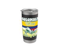 Colombia Vibes With My Crew Travel Colombie Gobelet isotherme en acier inoxydable double paroi