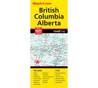 Colombie-Britannique/Alberta, carte plastifiée Fast Track | MapArt