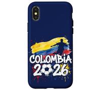 Colombie COL 26 Peinture pour Fan Motif Drapeau colombien Graffiti Art Coque pour iPhone X/XS