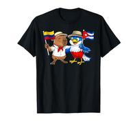 Colombie Cuba Racines Drapeau Colombien Fier Héritage Cubain T-Shirt