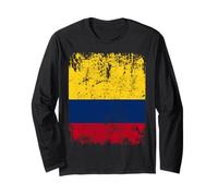 Colombie Drapeau | Hommes Femmes Enfants Colombie Manche Longue