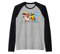 Colombie El Salvador Racines Drapeau Colombien Fier Héritage Manche Raglan
